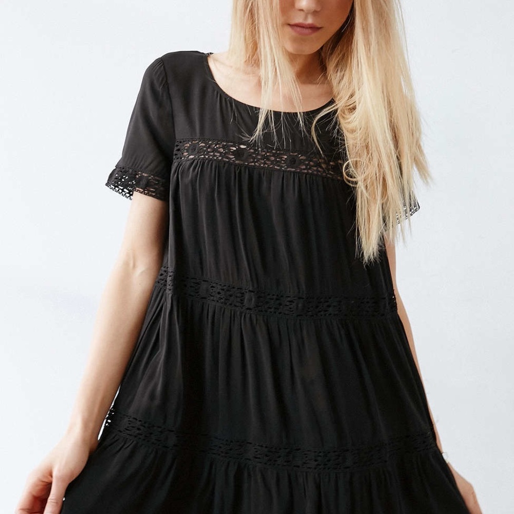 Urban Outfitters Eleonora Crochet Inset Dress